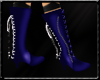Lace boots Blue
