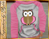 I~Girls Pink Owl Hoody