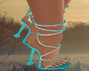 Teal Wedding Party Heels