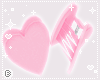 ✧ Pink Heart Clips