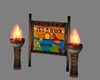 Tropical Sign&Torches