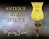 Antique Wall Sconce Ylw