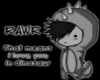 Rawr Love Dino - Green R