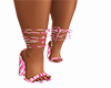 Striped Pink Heels