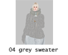 grey sweater灰毛衣