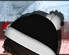b. blk/wht beanie