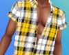 Yellow/Black Plaid Shirt