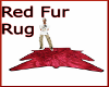 Red Fur Rug