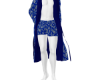 M Blue Bandana Robe Bo