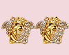 Medusa earrings 24K gold