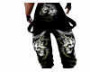 Jeans black crane dragon