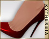 K| Cherry Red Pump Heels