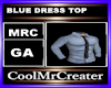 BLUE DRESS TOP