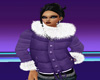 s~n~d purple puff coat