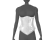 White Vinyl  Corset