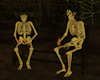 Skeletons on Bench ~