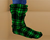 Green Socks Plaid Slouch