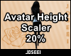 Avatar Height Scale 20%