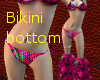 pink black bikini bottom