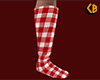 Red Socks Plaid Tall (M)