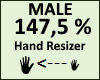 Hand Scaler 147,5% Male