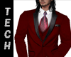 Red 3pc Suit
