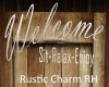 Rustic Charm Welcome RH