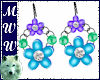 Neon Rose Earrings V2