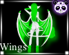 green and white wings