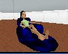 [KK]Dk.blue pool lounger