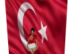 Turk Flag Background