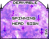 Spinny Head/Sign Mesh