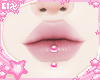 . pink vertical labret