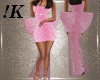 !K! Diamond Bow Gown Pnk
