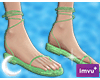 Green Iri Sandals