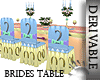 Bride & Groom Table Der