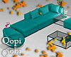 Set Teal Couch