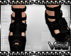 V| Black Skull Wedges