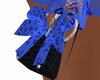 Marc J Bow Purse Blue