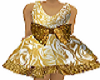 Gold flower girl dress