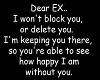 Dear X