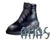 normal bl. leather boots