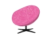 Pink fur cuddle chair