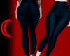 ☾ Latex pants blue