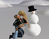 Snowman kiss