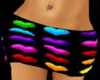 rave heart rainbow skirt