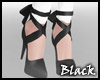 BLACK ribbon heels