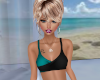 2 Toned Teal Crop Top
