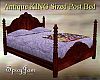 Antq Kingsized Bed Lavdr