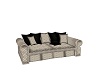 Gray and Lace Sofa